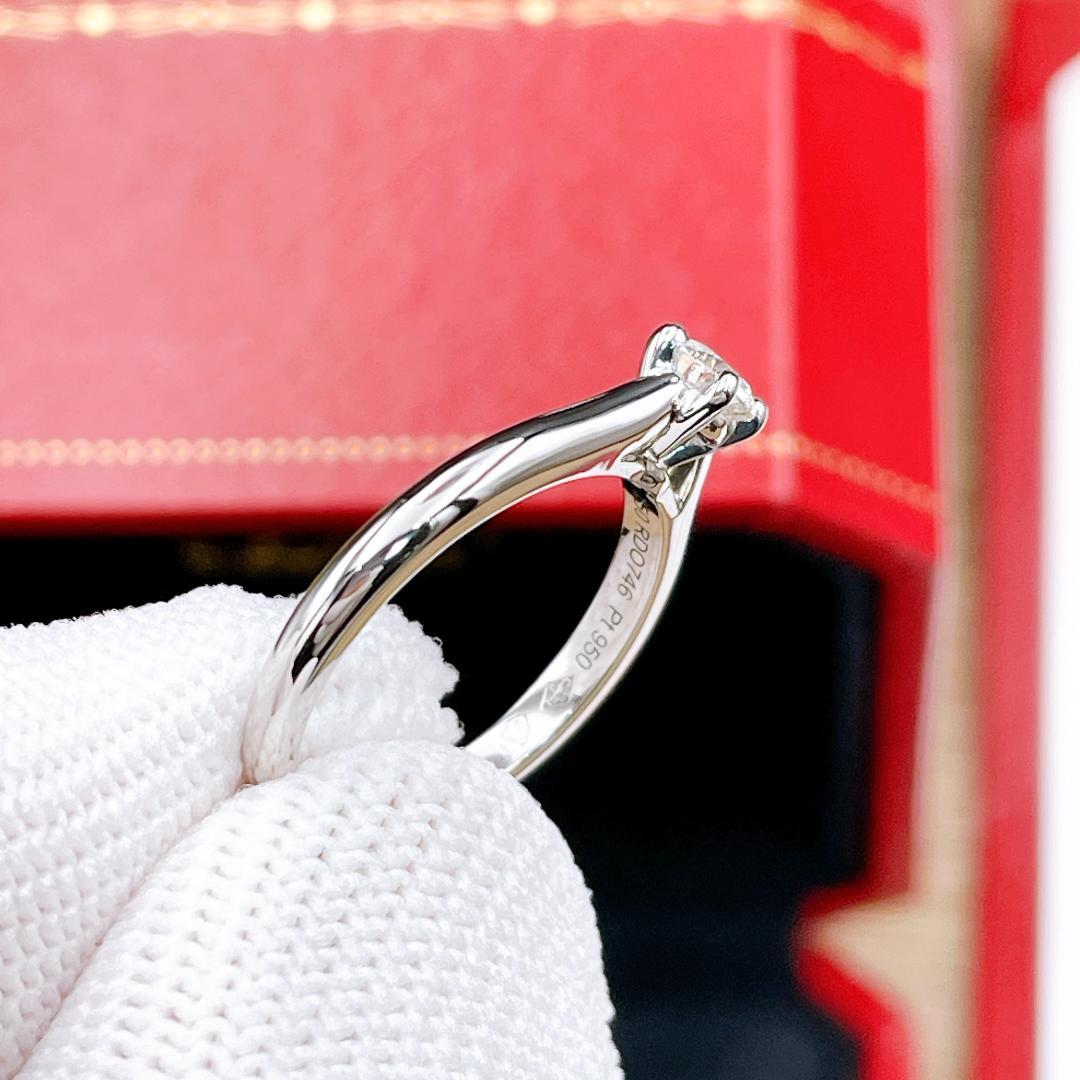 ◇カルティエ◇新品仕上済 1837 ソリテール ダイヤ リング 0.24C PT