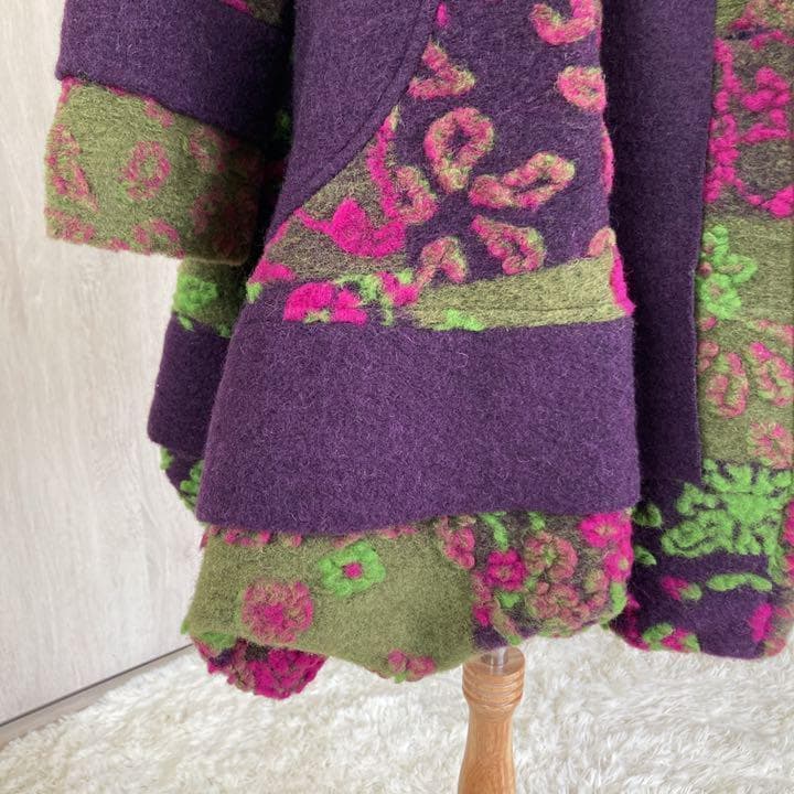 SUPEPOSER イタリア製 ウールコート バルーン L LE】待望のバルカラー