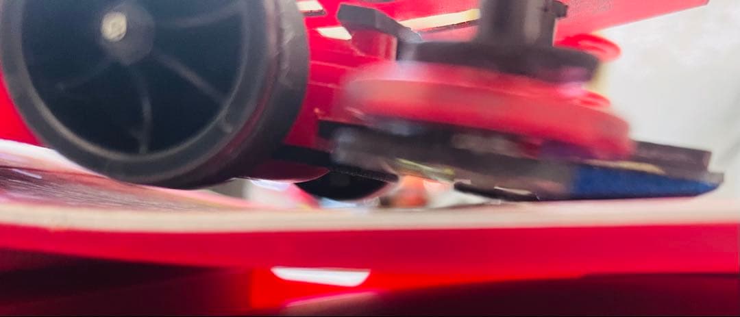 ミニ四駆　MSスギヤマ式フレキ　V字カット鳥居残し　２軸ATスラダン１軸アンカー