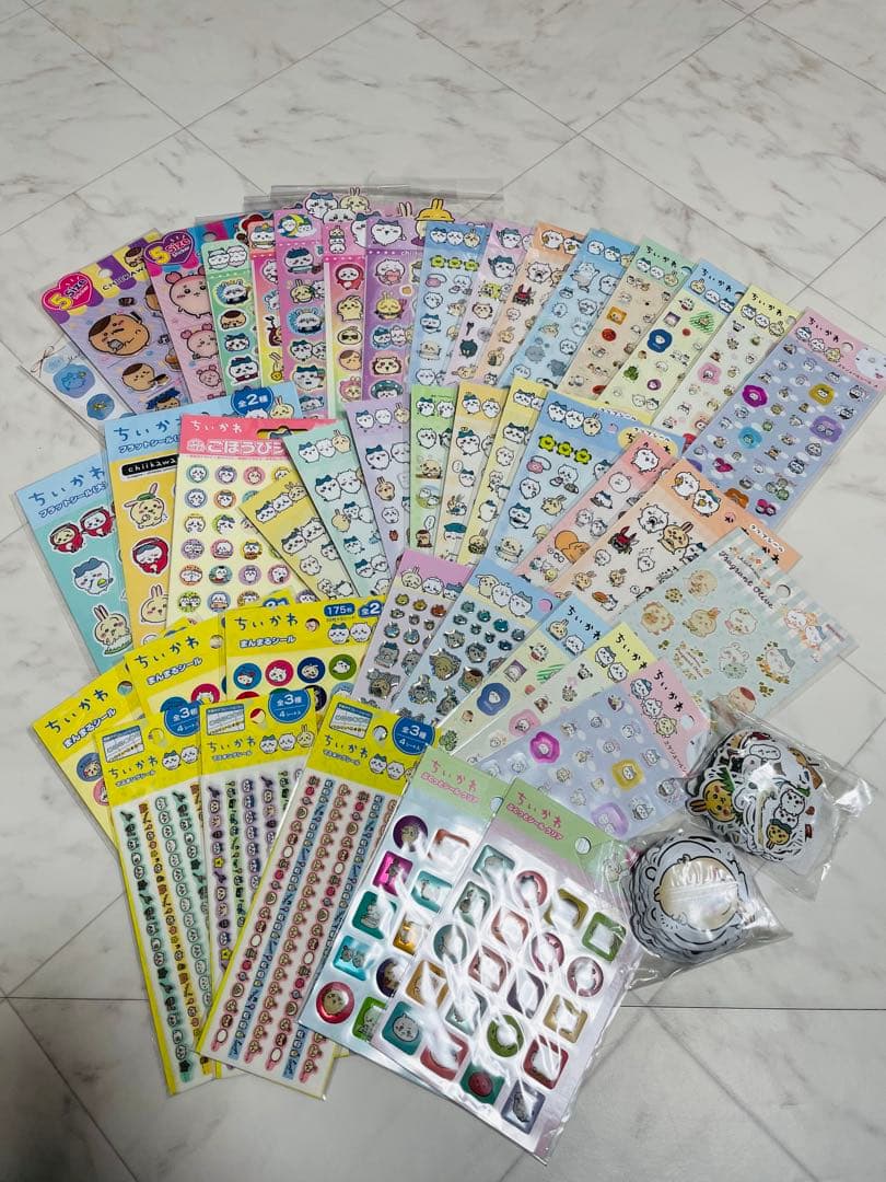 新品未使用品　大人気　ちいかわ　シールセット ぷっくりシール　バラ売り不可 ラッピング対応 ちいかわ 5サイズステッカー ぷっくりシール うさぎ