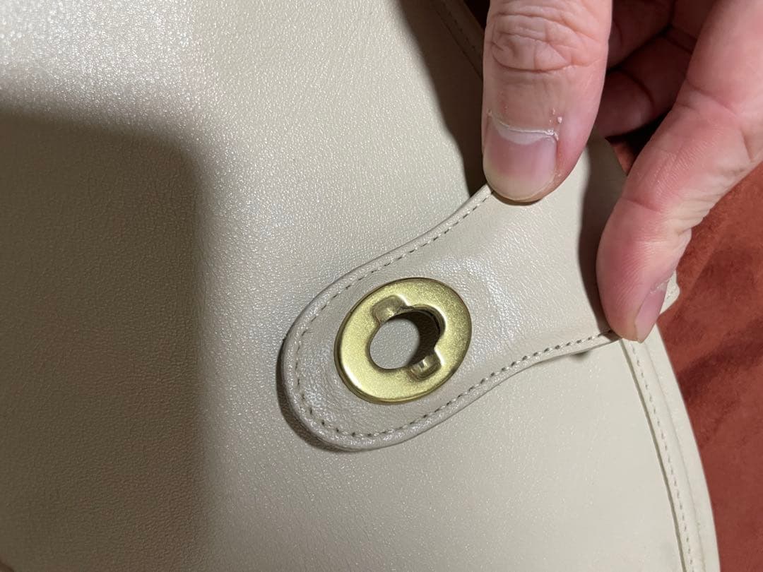 【最最安値】希少品　1990s COACH オフホワイト ショルダーバッグ