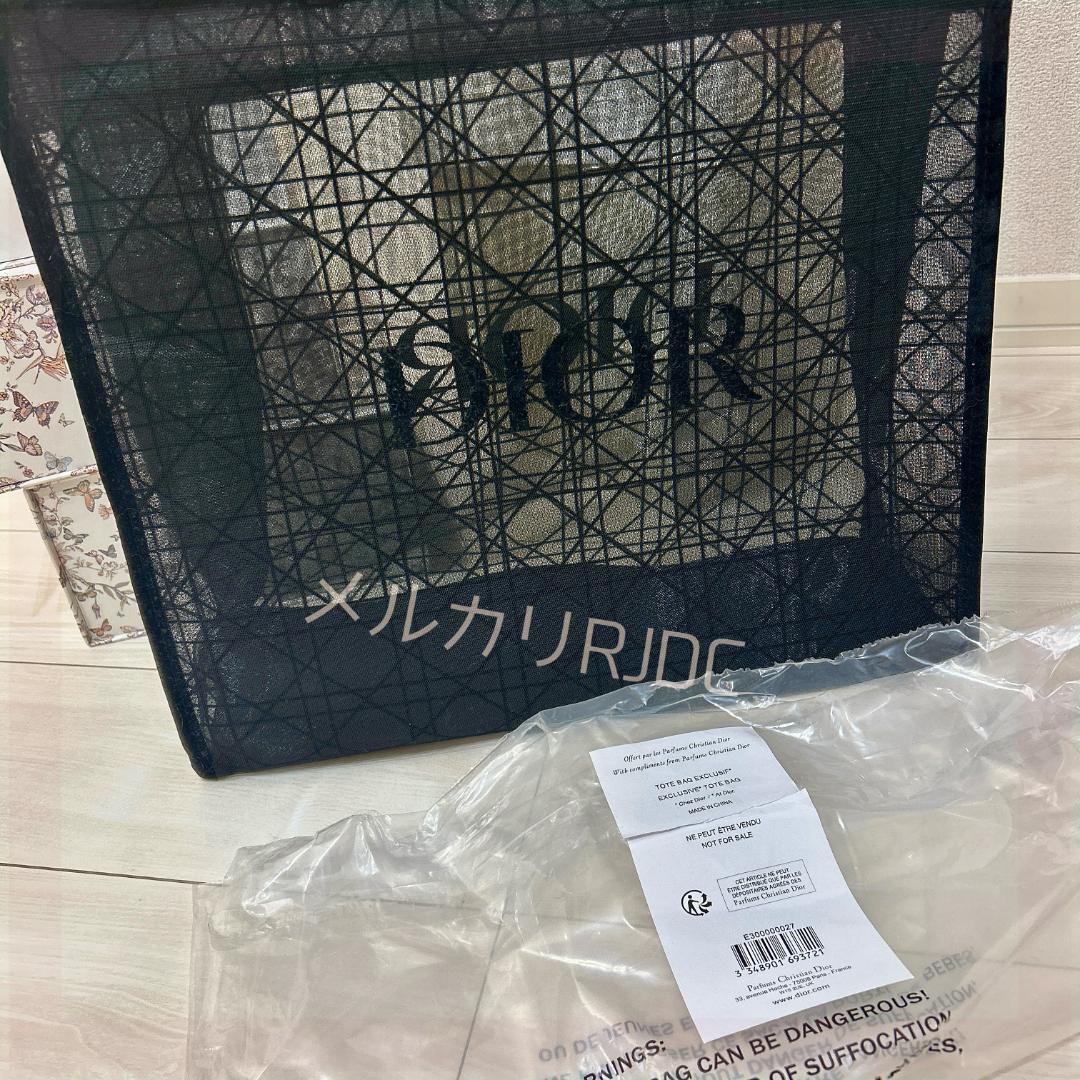 【新品未使用】2025ディオール VIP限定 レア ブラックレース トートバッグ