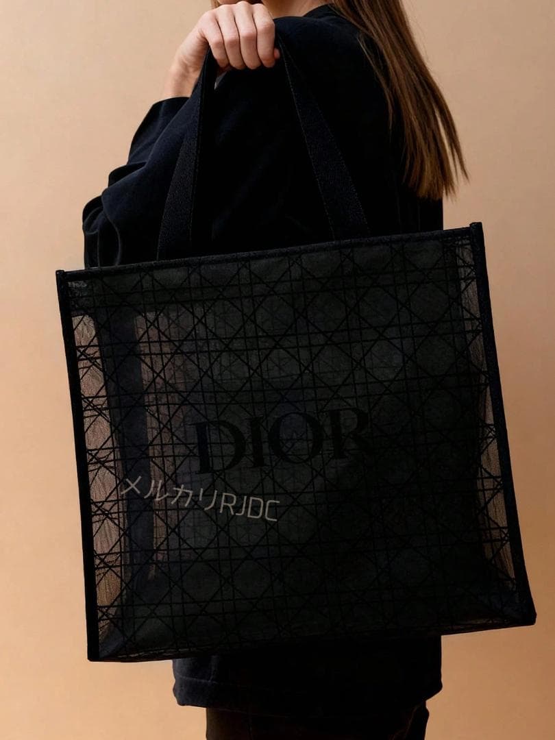 【新品未使用】2025ディオール VIP限定 レア ブラックレース トートバッグ