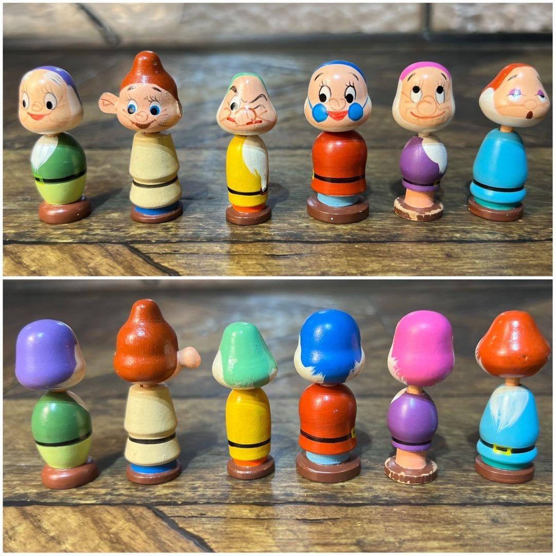 激レア 希少 ディズニー こけし セット 昭和レトロ 木製 人形