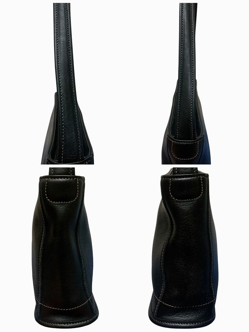 美品 COACH オールドコーチ ワンショルダー黒 ブラック グラブタンレザー