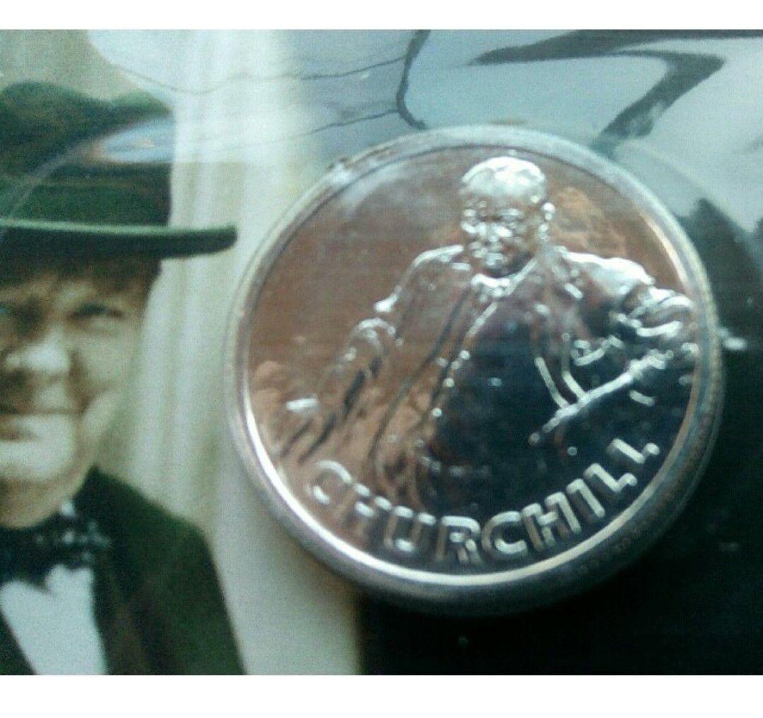 英国 イギリス ￡20ポンド 銀貨 999agウィンストン チャーチル