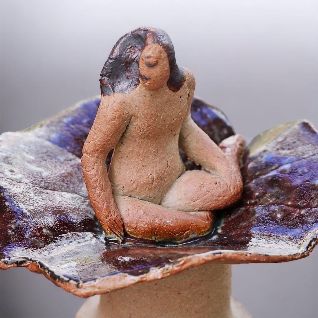 古唐津 帆柱 斑唐津 茶碗 岸嶽 室町 安土桃山 茶道 茶道具 骨董 古美術