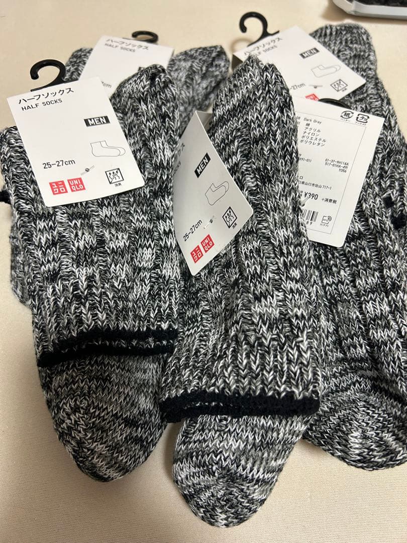 UNIQLO HEATTECH Tシャツ・パンツ、靴下XL ブラック24点セット