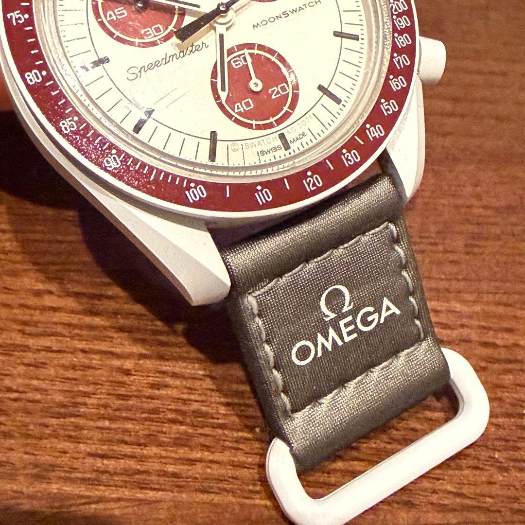 北*誉様 【中古】OMEGA オメガ Swatch MISSION TO PLU