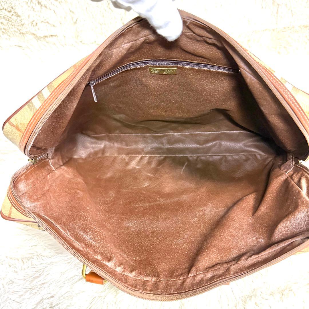 BURBERRY バーバリー ブリーフケース ビジネスバッグ PVC ブラウン