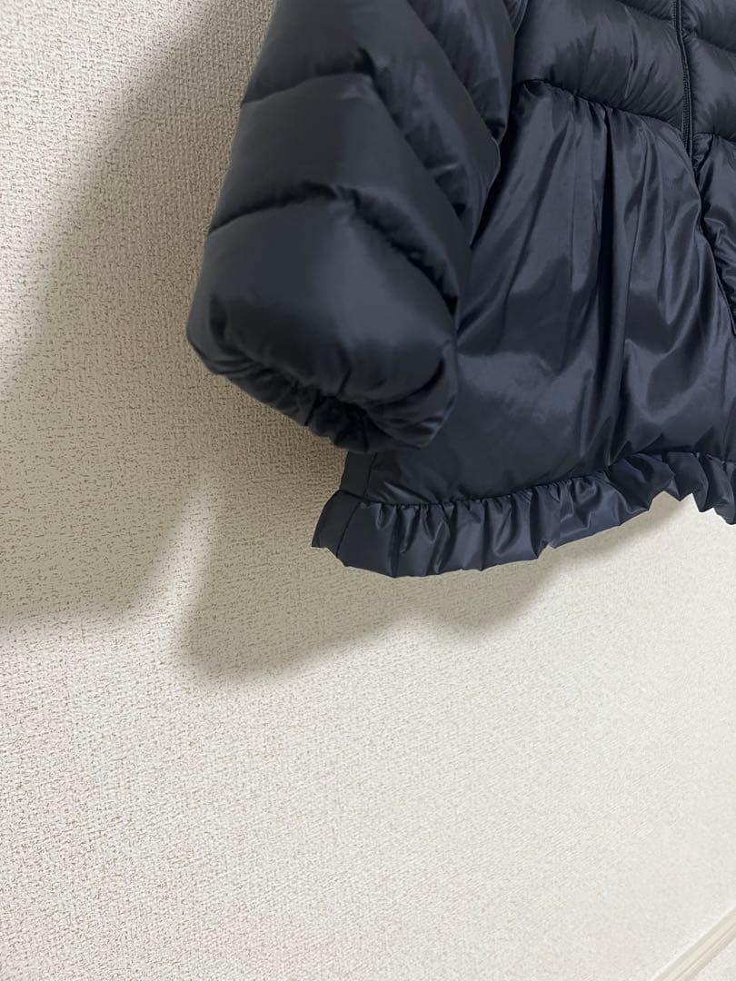 モンクレール フリル付きダウンジャケット 80cm ネイビー