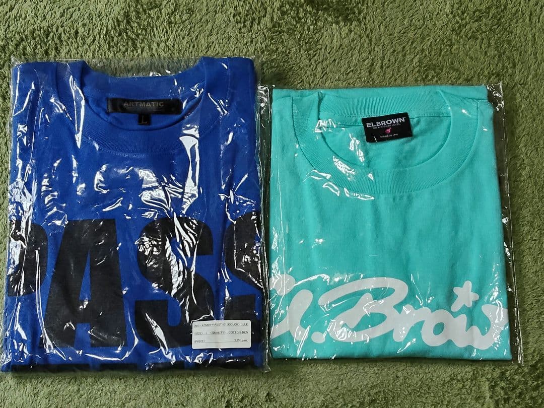 新品 PASS THE MIC Tシャツ Lサイズ 青色&エルブラウンTシャツ - メルカリ