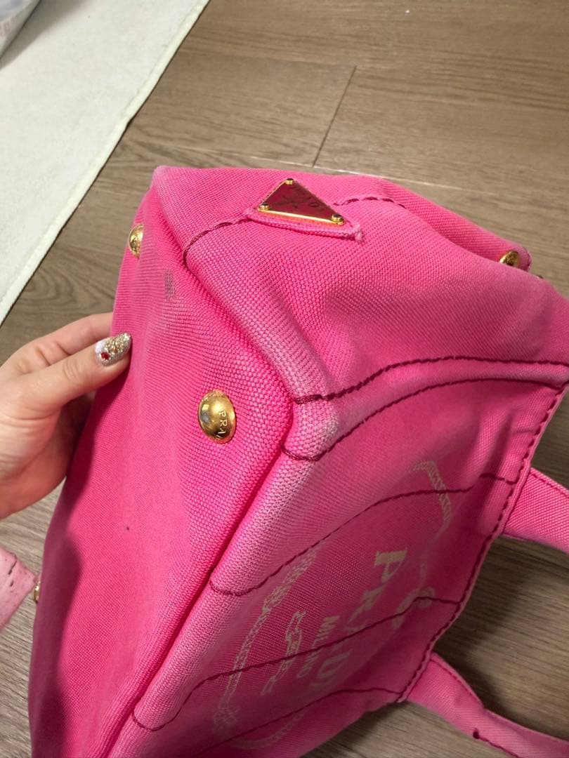 【PRADA】年末セール♡カナパトート♡ピンク♡最終値下げ☆