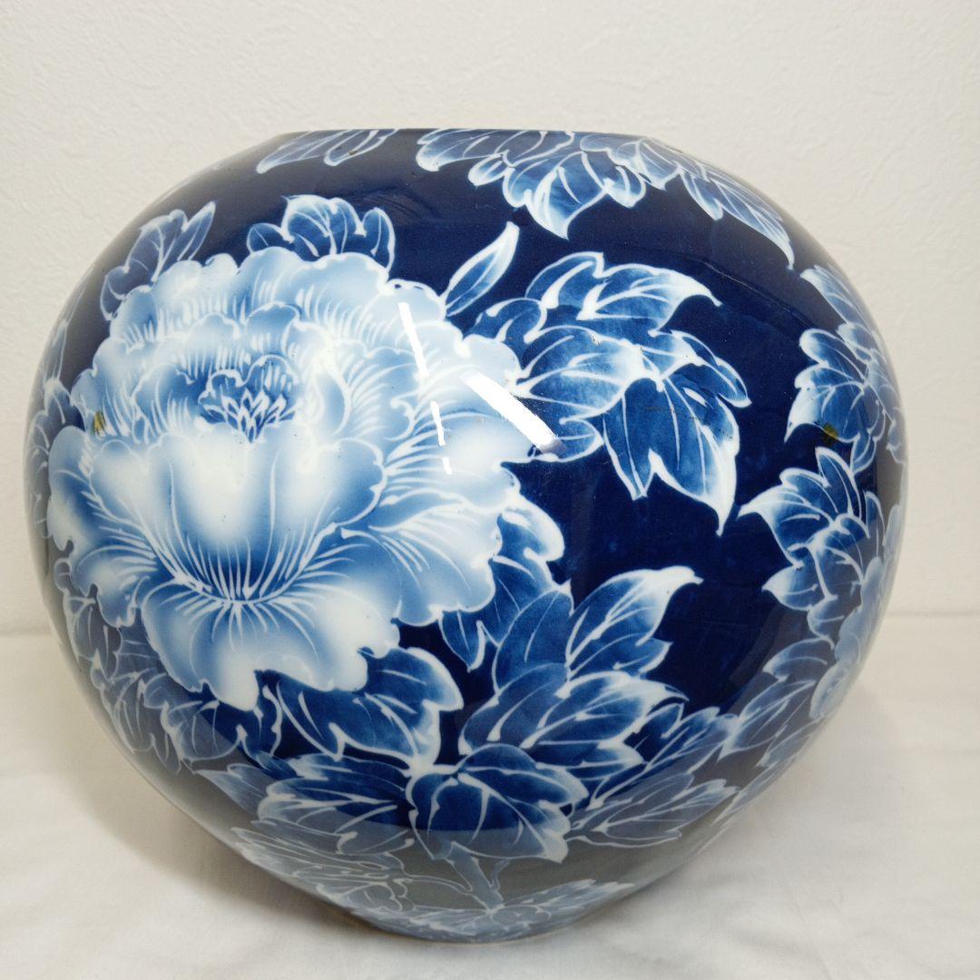 有田焼 文右衛門窯 花瓶 花器 壺 牡丹 文右衛 - メルカリ