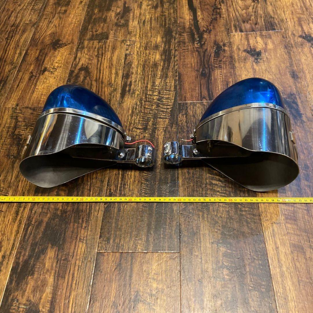 激レア】ハーレー アメリカンバイク 回転灯 パトライト ブルー - メルカリ