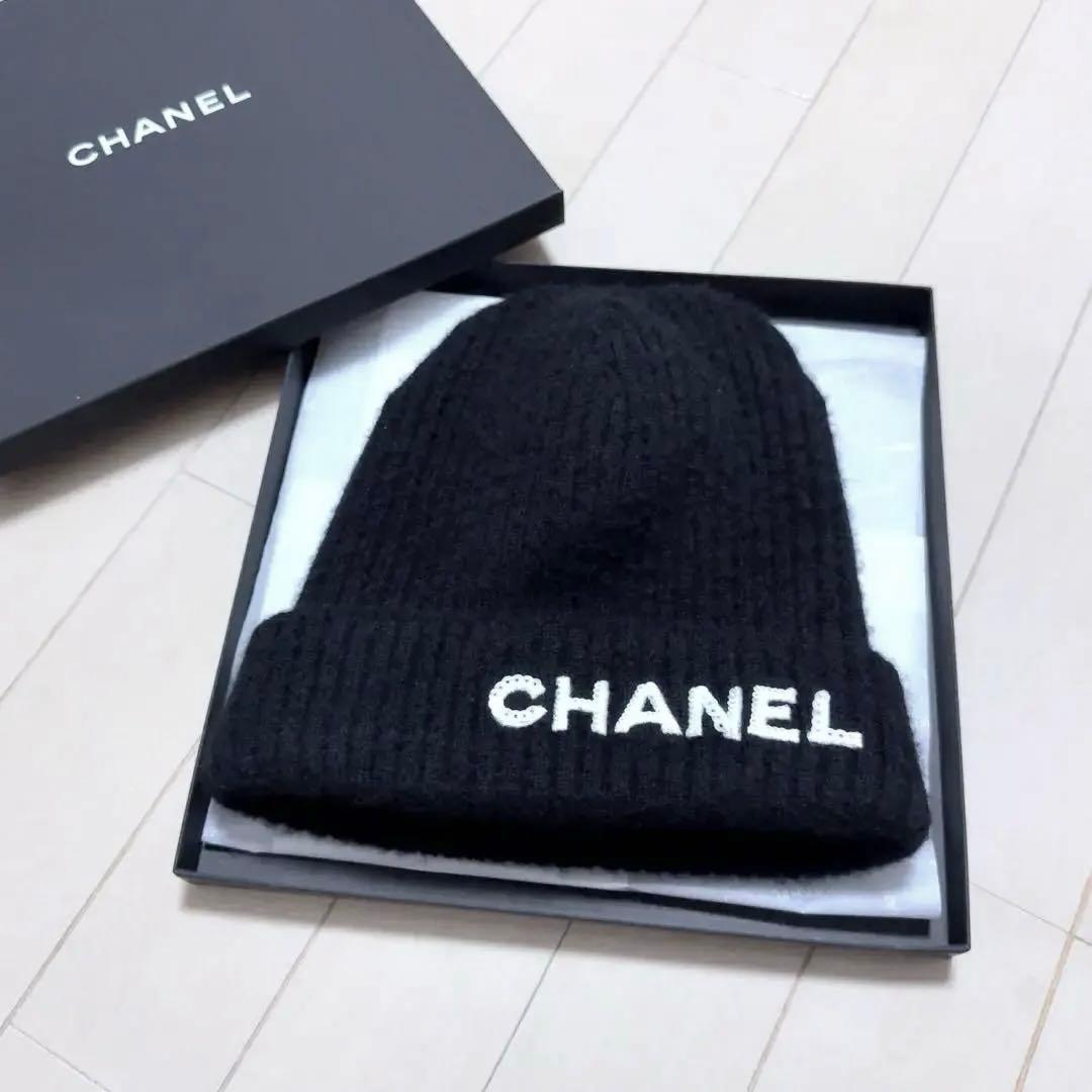 CHANEL 22B スパンコール カシミヤ ビーニー - メルカリ