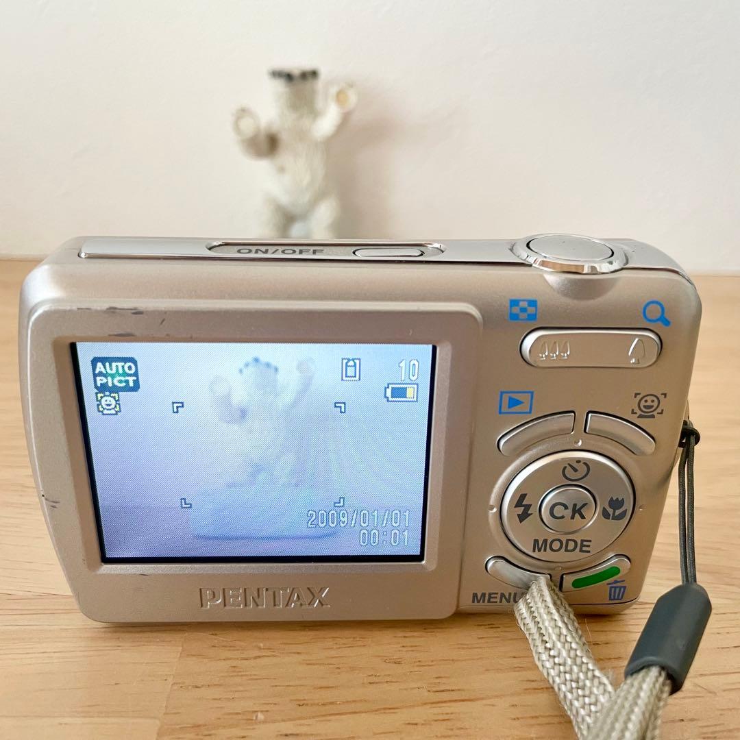 希少 平成レトロ コンデジ 単三電池 PENTAX optio E70 デジカメ