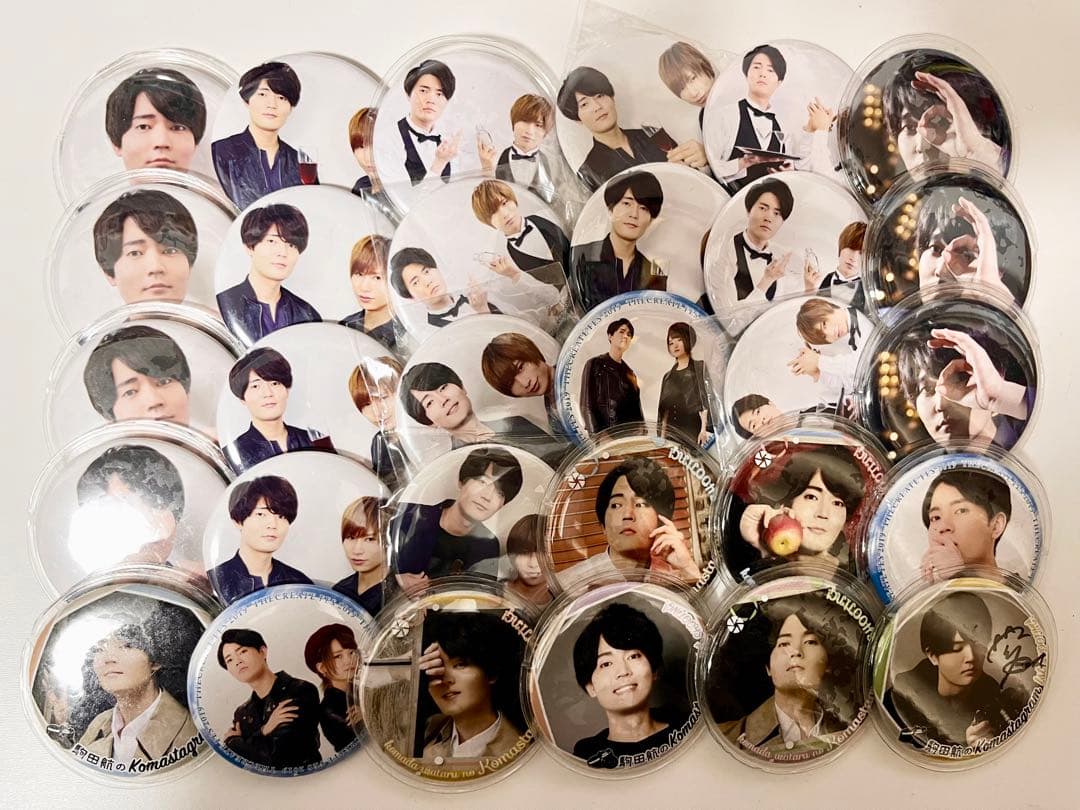 駒田航　缶バッジ　154枚セット　直筆サイン入り