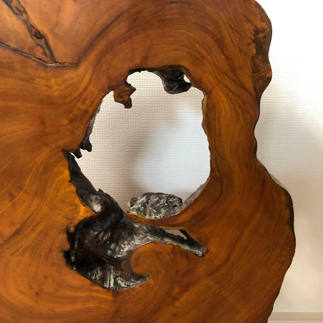 衝立 自然木一枚板の衝立 置物 骨董品