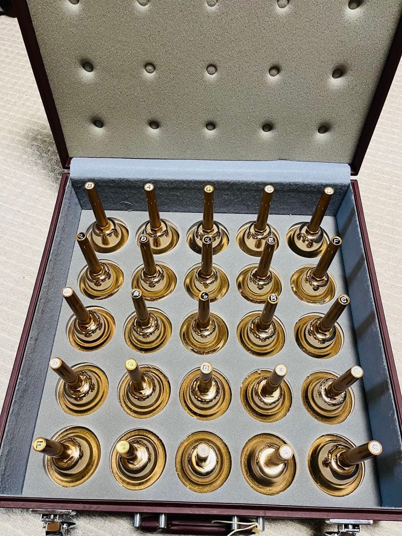 金色のハンドベル20個セット ウチダ ミュージックベル ハンドベル