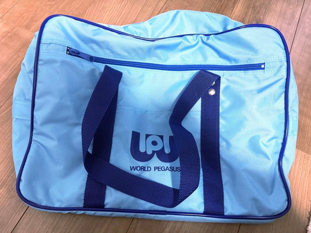旧ワッペ ワールドペガサス 水色 スクバ