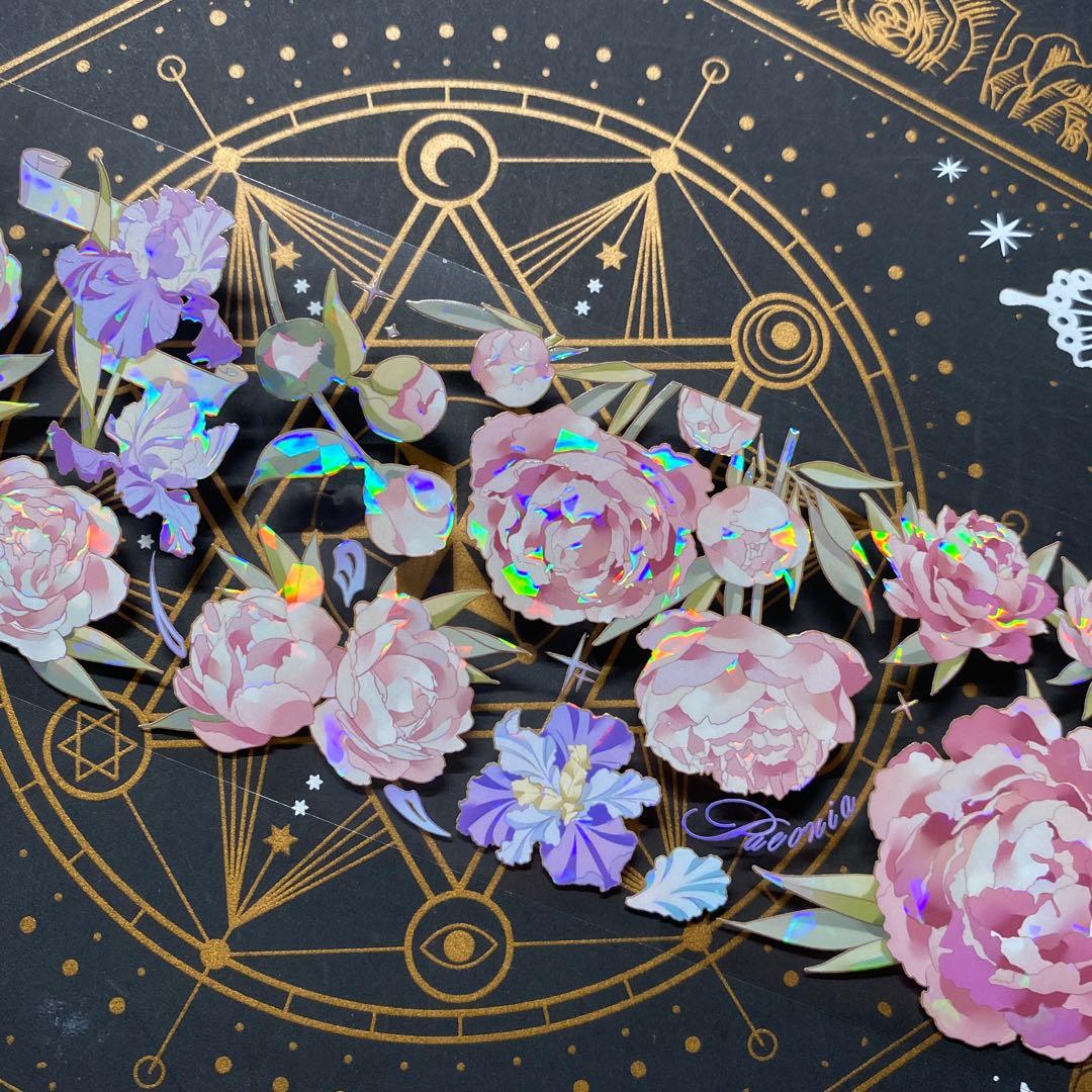 8062】海外マステ4.2m/巻売り貝殻光マスキングテープ人物系