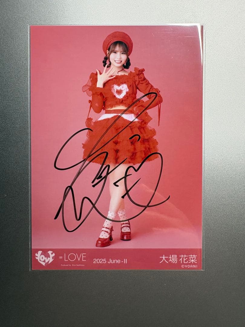 大場花菜 生写真 直筆 =LOVE イコラブ - メルカリ