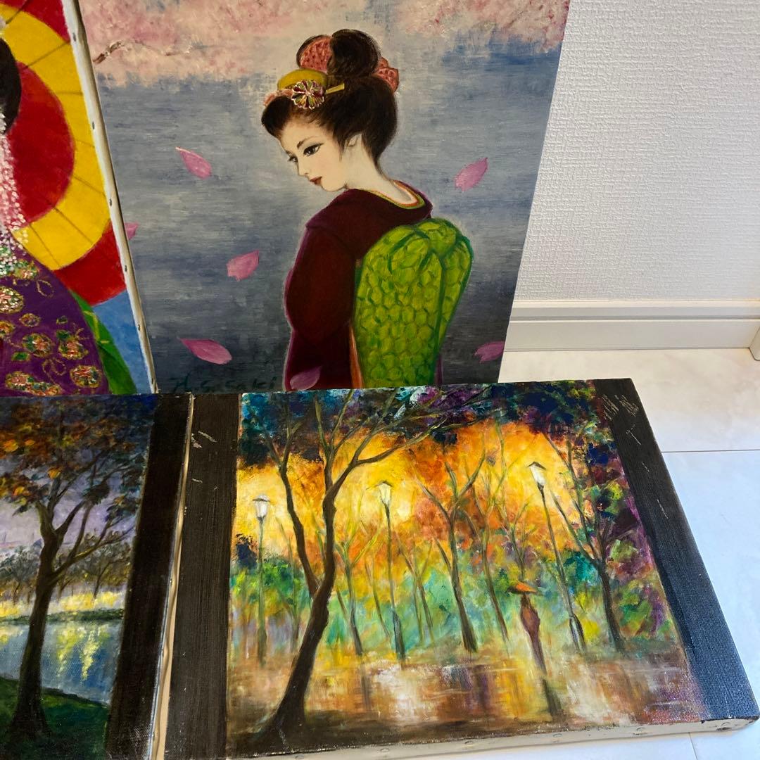 特！素人の油絵5枚セット