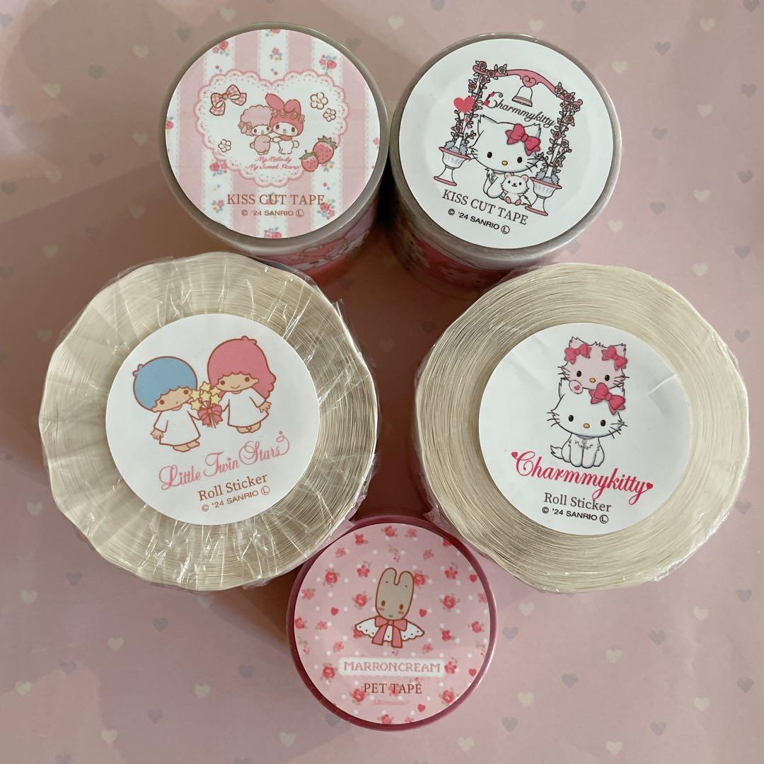 ARomantic キスカットテープ ロールシール ペットテープ サンリオ