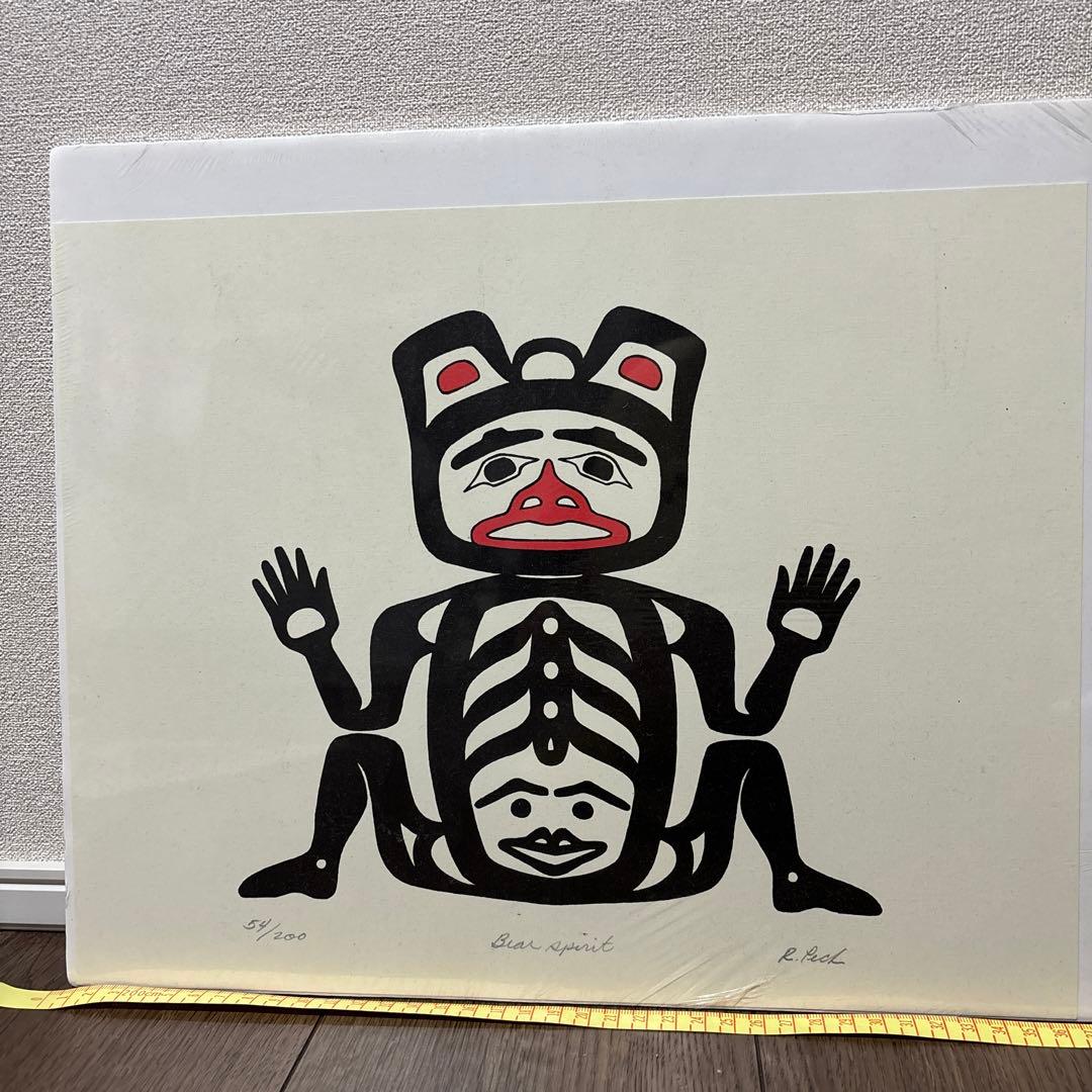 アラスカ 部族 ネイティブアメリカン 原画 アート2枚