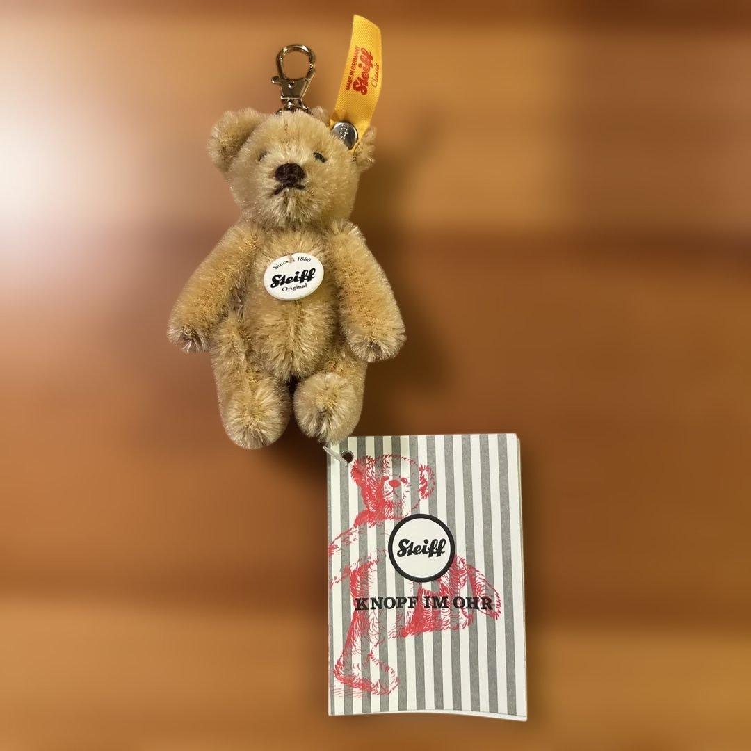 【新品未使用】シュタイフ キーリング ミニテディ ブロンド