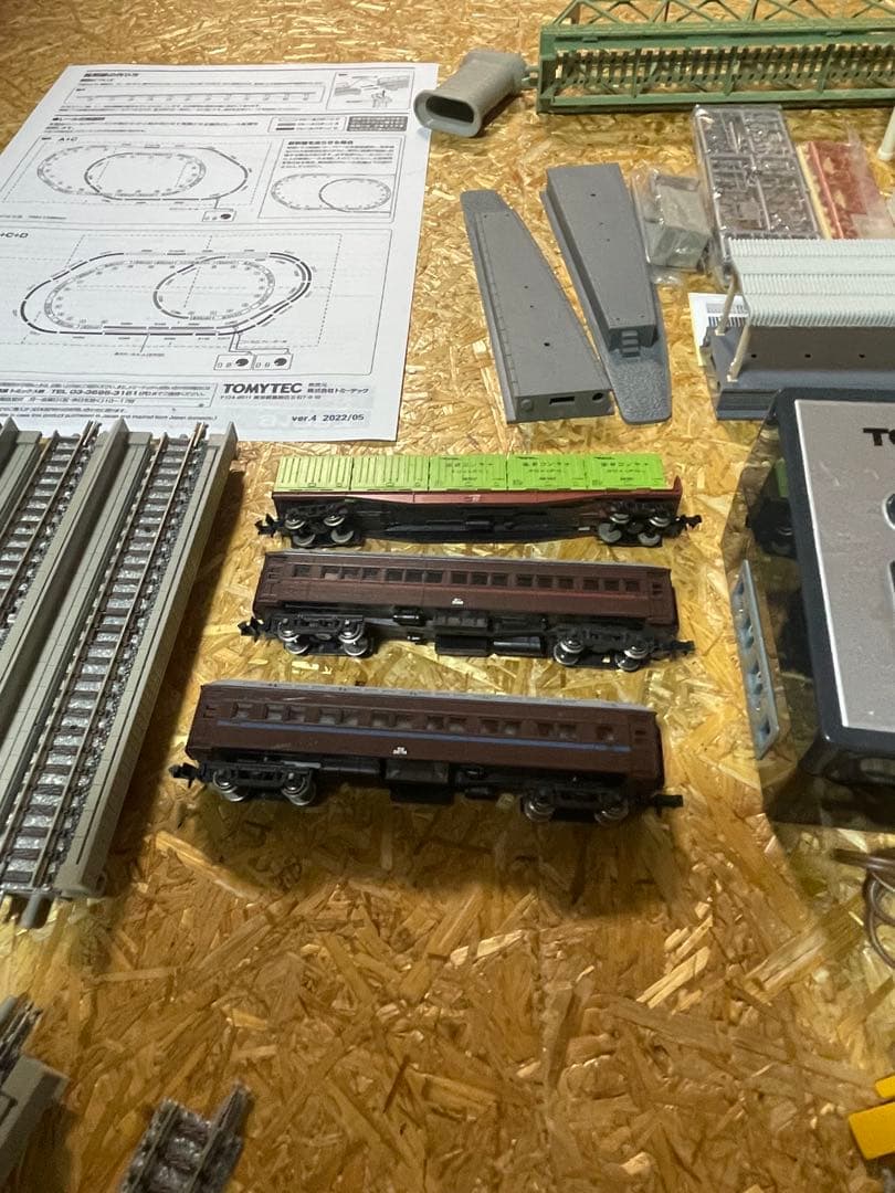 Nゲージ TOMIX立体交差レールセット 機関車つき