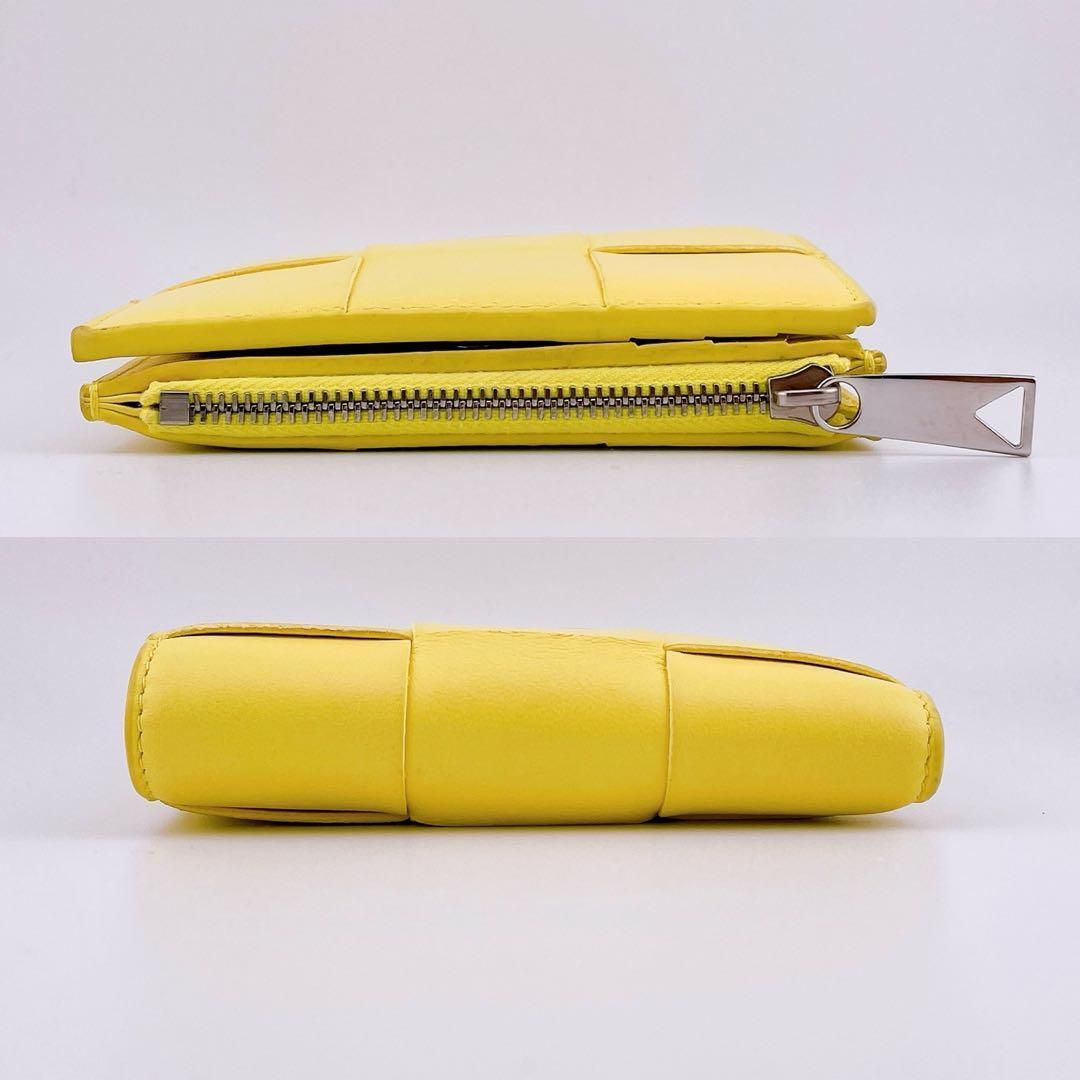 ★ボッテガヴェネタ★ 二つ折り財布 イントレチャート カセット イエロー系