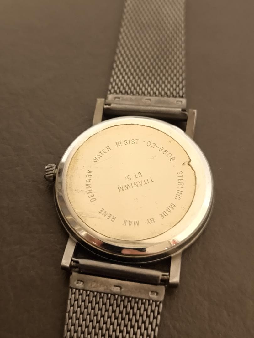 Sterling Denmark by Max Rene チタン時計 デンマーク