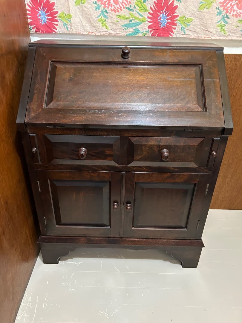 松本民芸家具ライティングビューロー ✴︎アンティーク・レトロ家具 松本民芸家具 ライティング ビュロー