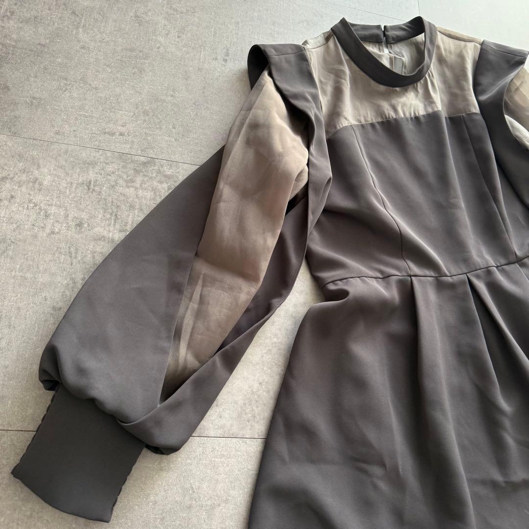 ルイルエ スリットスリーブ ペプラムトップス セットアップ 結婚式 オケージョン