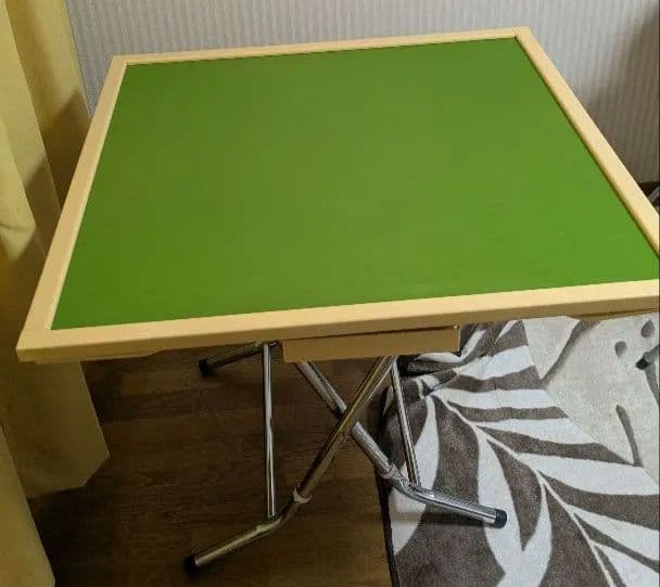 折りたたみ式麻雀台(手積み)ダイニングテーブル 約90cm x 90cm＋麻雀牌