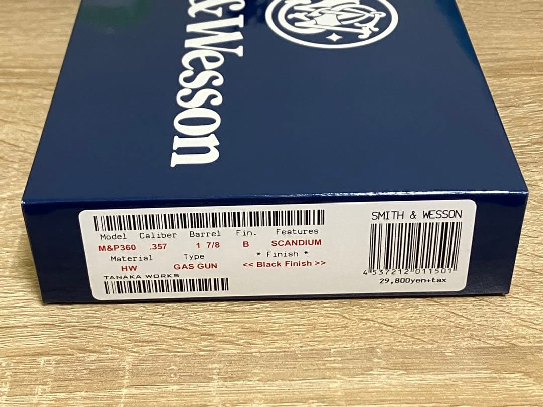 タナカワークス S&W M&P360 HW ガスガン