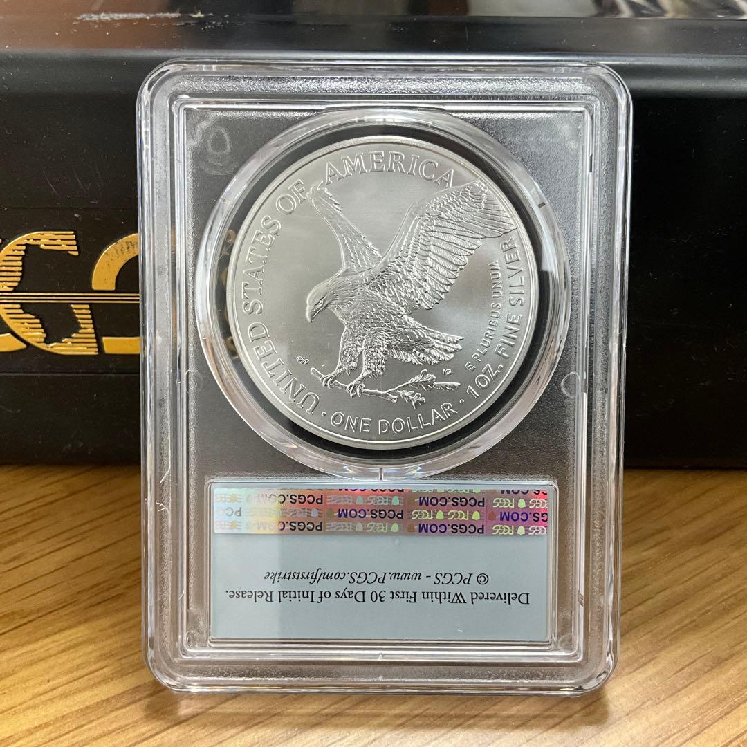 新品】アメリカン シルバー イーグル銀貨2022シルバーPCGS MS70