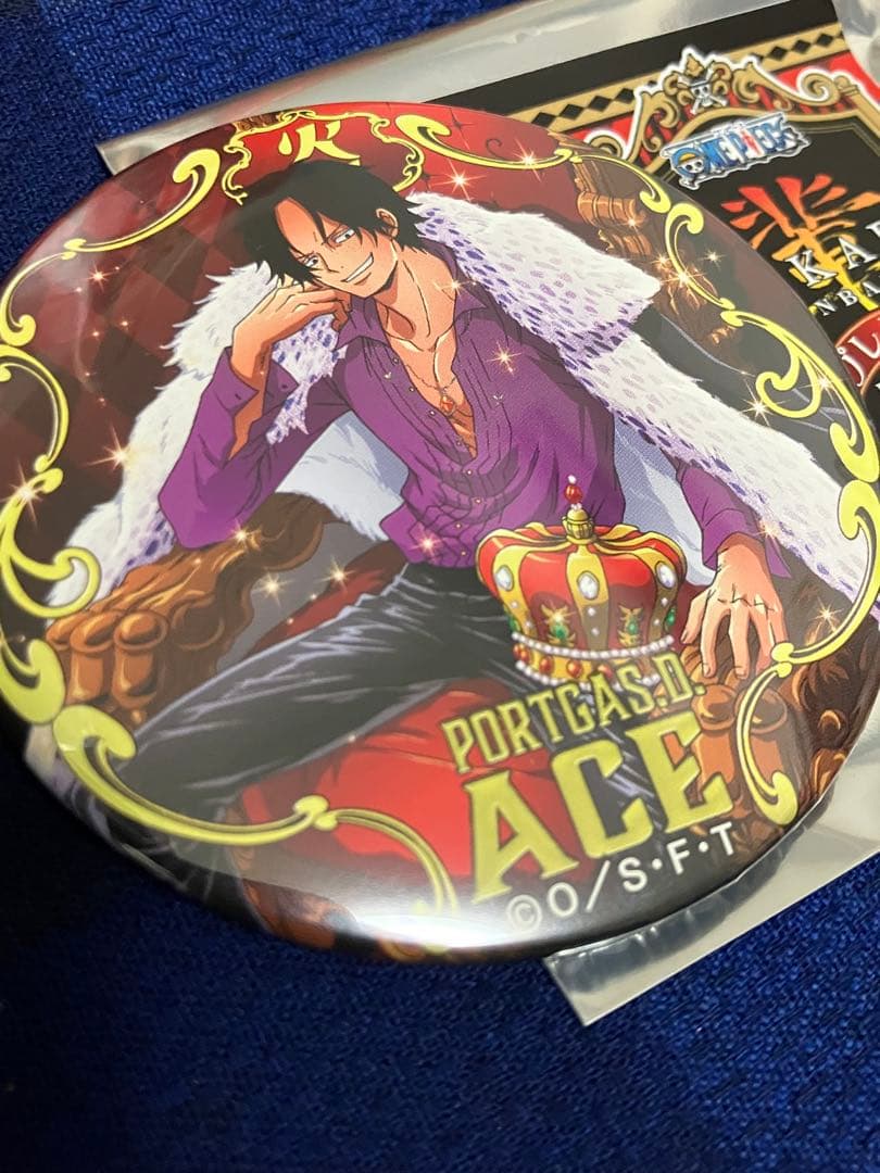 ONE PIECE ワンピース 輩缶バッジ プレミアム エース - メルカリ