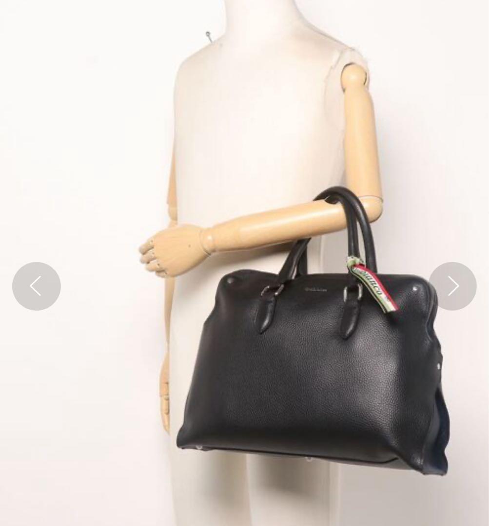 ［新品未使用］Orobiancoオロビアンコ　ビジネスバッグ　ブラックレザー　黒