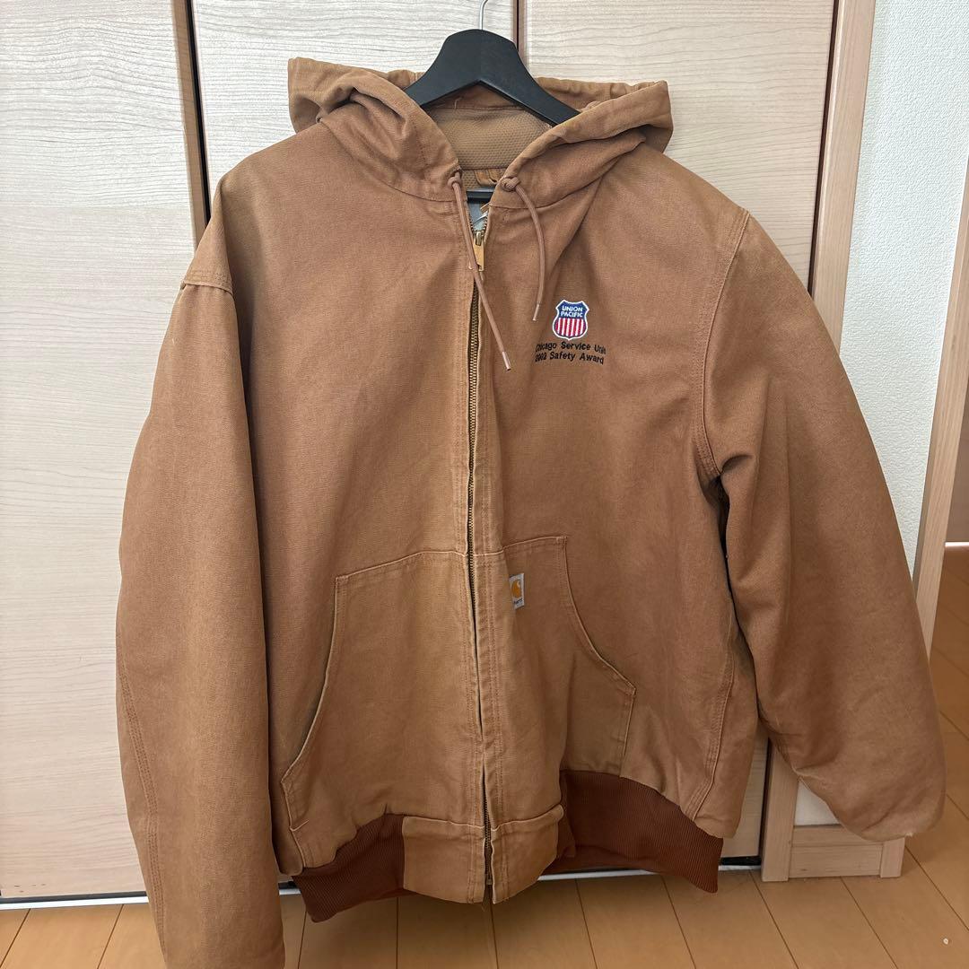 Carhartt フード付きジャケット ブラウンUSA製