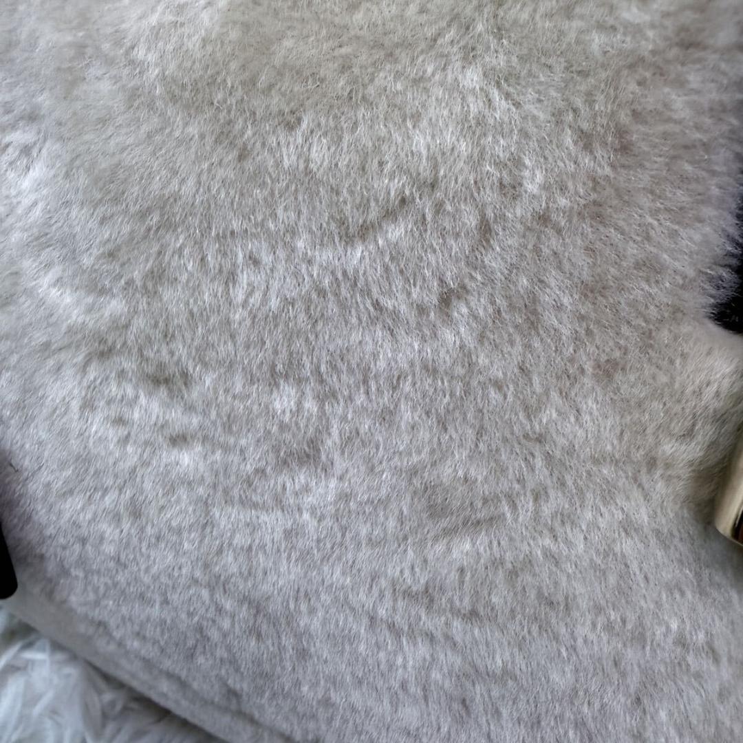 希少品 極美品 ロエベ アマソナ 36 ハンドバッグ アナグラム ムートン