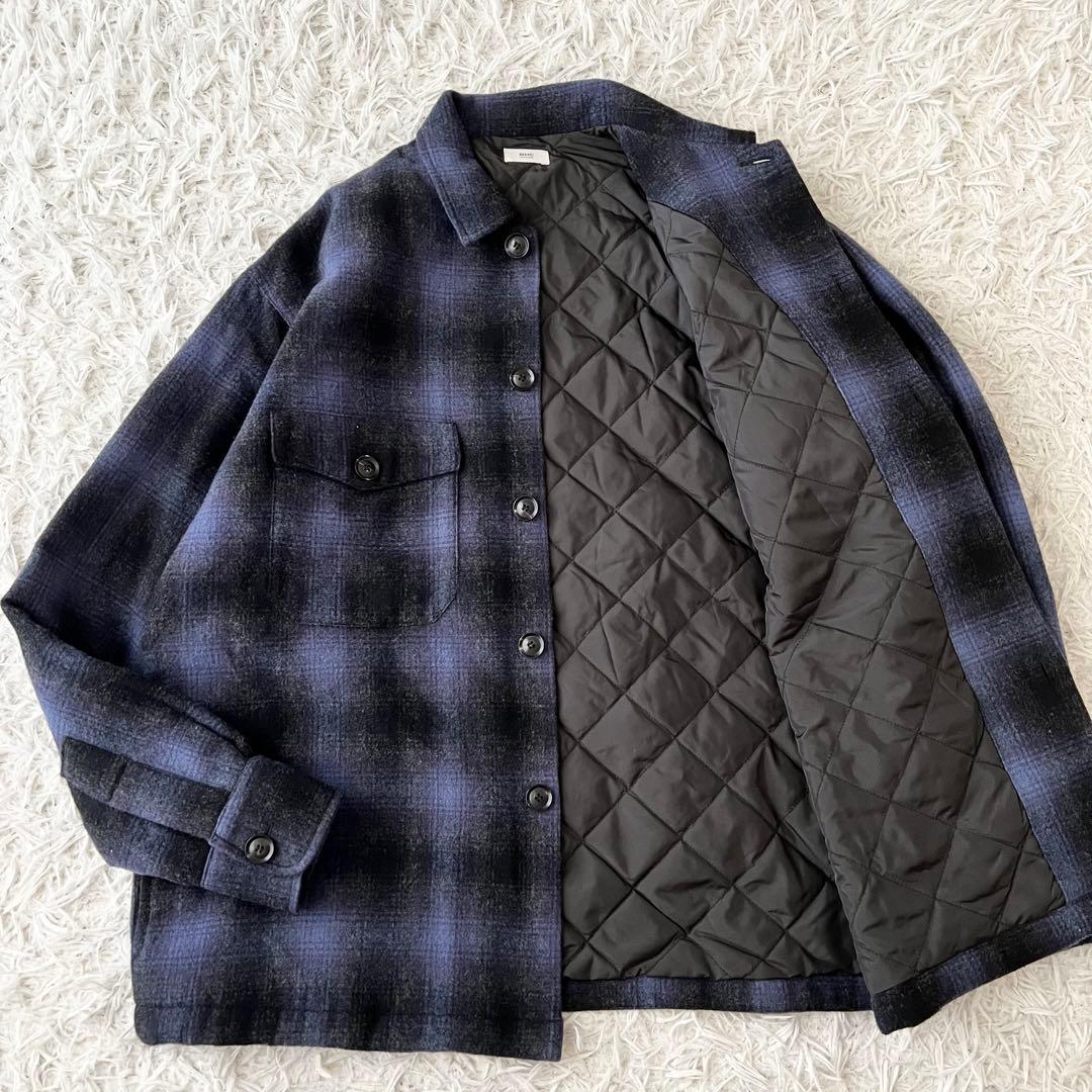 RHC ロンハーマン ウール オンブレチェック CPO シャツジャケット S