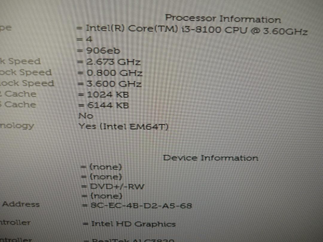 DELL VOSTRO3470 第8世代 i3-8100 メモリなし/HDDなし - メルカリ