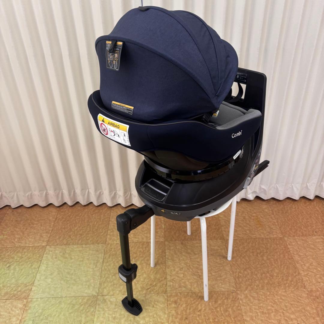 クリーニング済 ☆美品☆ コンビ クルムーヴ アドバンス ISOFIX ネイビー