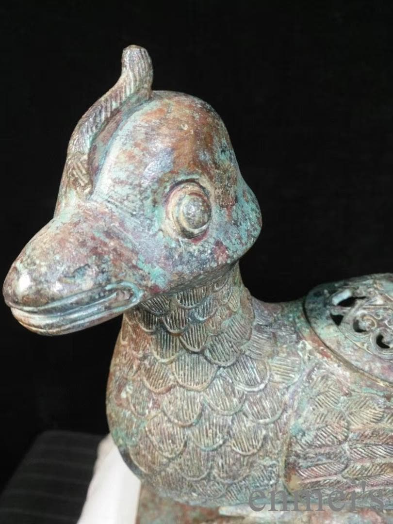 中国古美術 西周 青銅器 天鶏尊 禮器 酒器 神鳥造形 吉祥文様