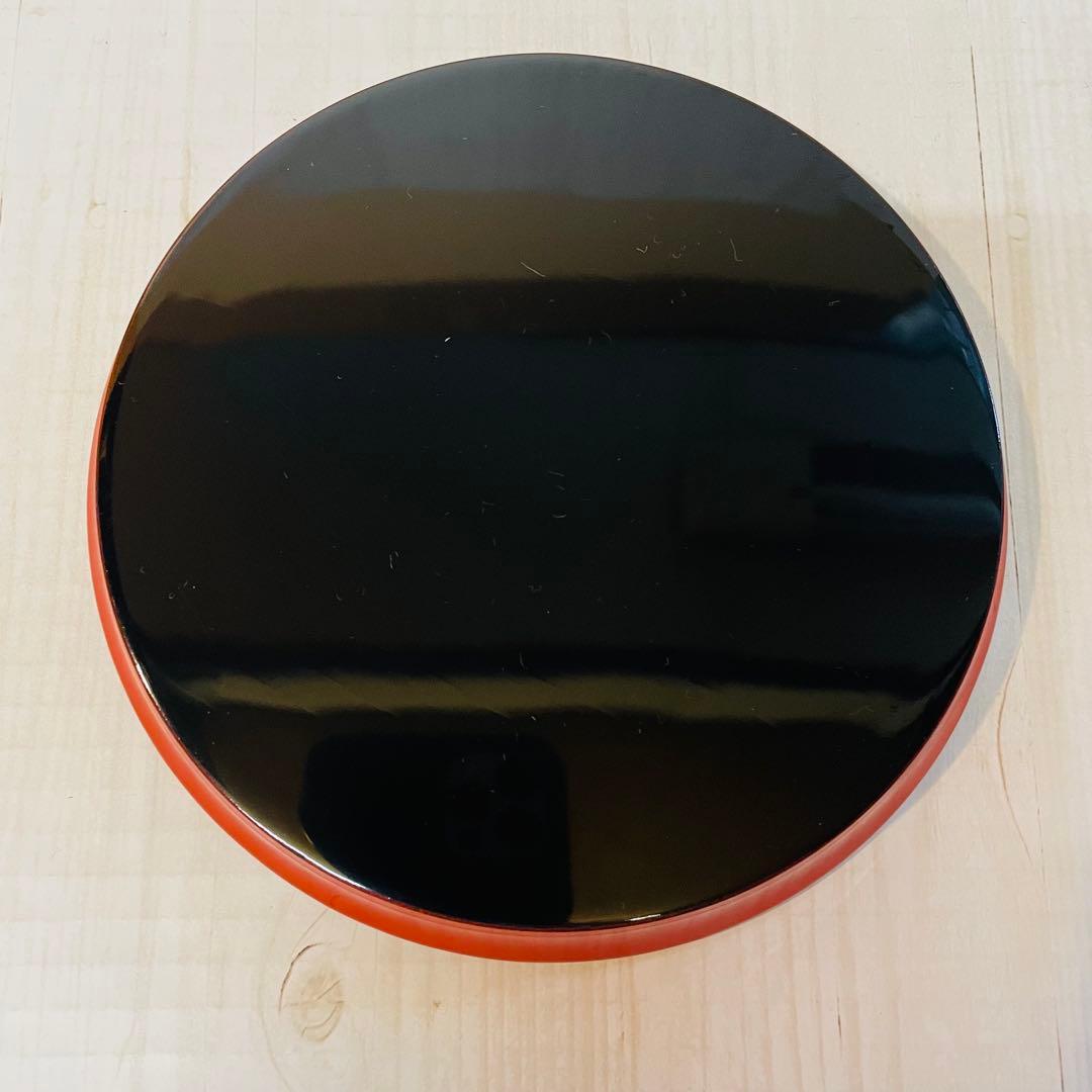 超美品　輪島塗　漆器　稲忠　円形皿 銘々皿　5枚セット　正月　ひな祭り