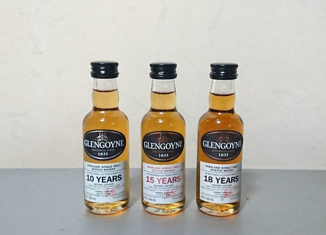 GLENGOYNE】ミニボトル3本セット 飲料・酒