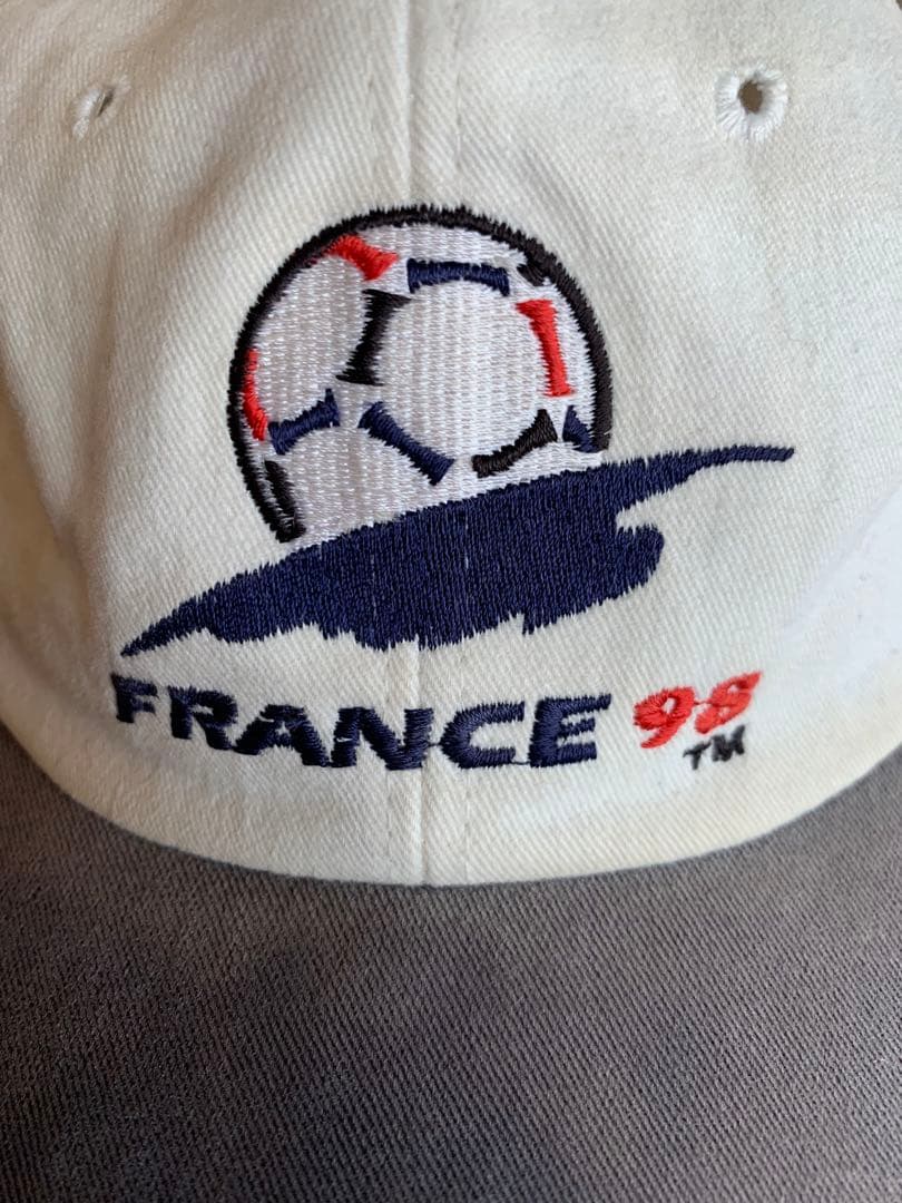WC´98フランス キャップ 公認商品 青白ツートンカラーキャップは希少